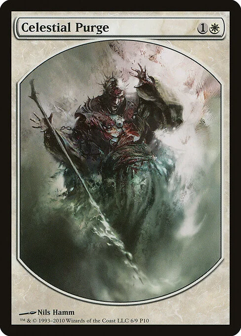 Celestial Purge, carta Magic di tipo Instant illustrata da Nils Hamm