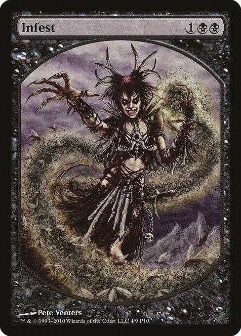 Infest, carta Magic di tipo Sorcery illustrata da Pete Venters