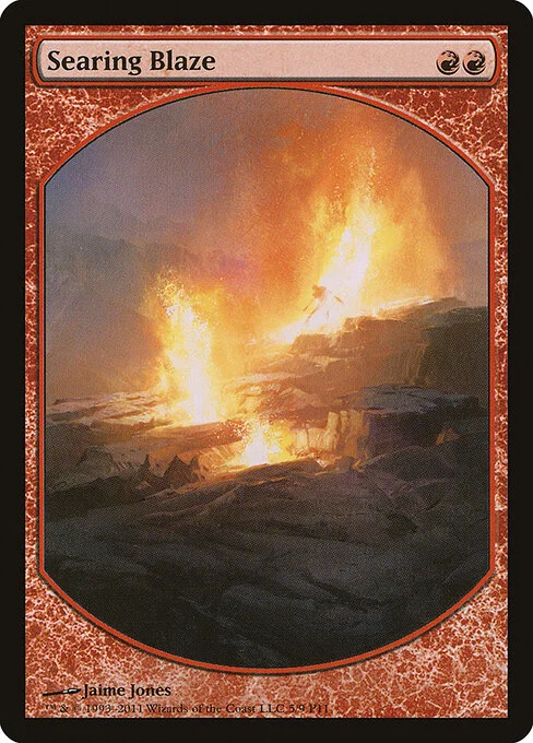 Searing Blaze, carta Magic di tipo Instant illustrata da Jaime Jones