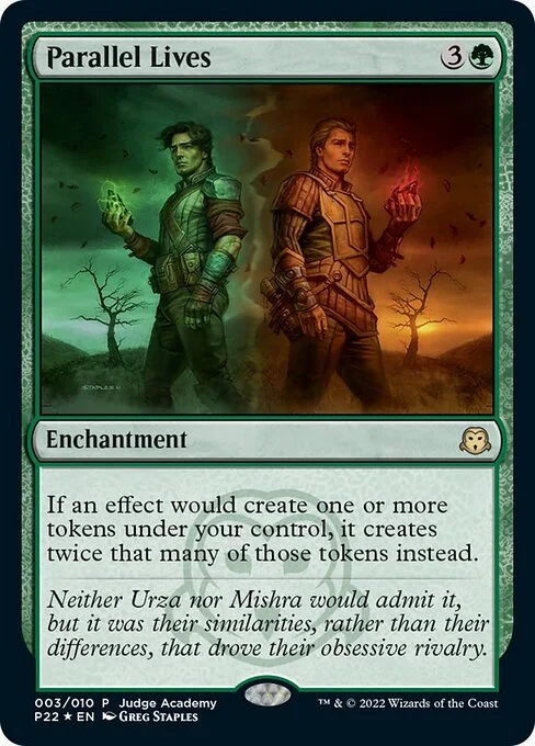 Parallel Lives, carta Magic di tipo Enchantment illustrata da Greg Staples