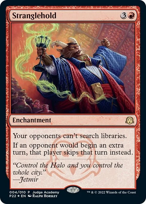 Stranglehold, carta Magic di tipo Enchantment illustrata da Ralph Horsley