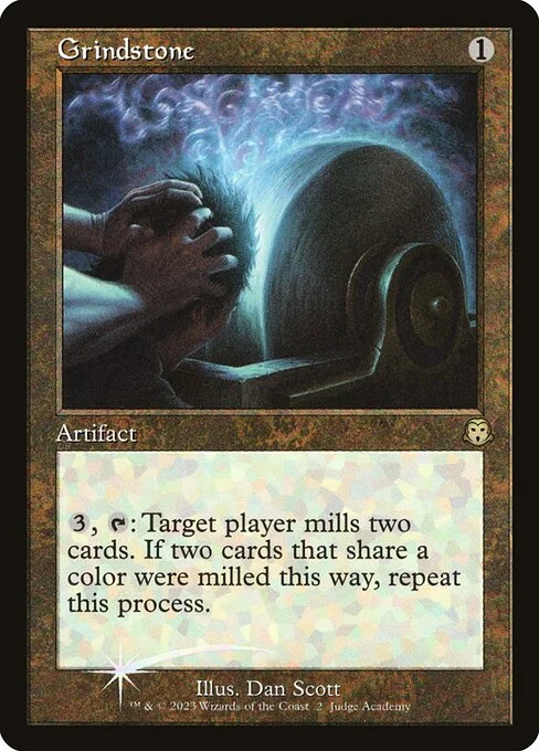 Grindstone, carta Magic di tipo Artifact illustrata da Dan Murayama Scott