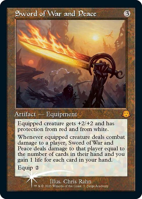 Sword of War and Peace, carta Magic di tipo Artifact — Equipment illustrata da Chris Rahn