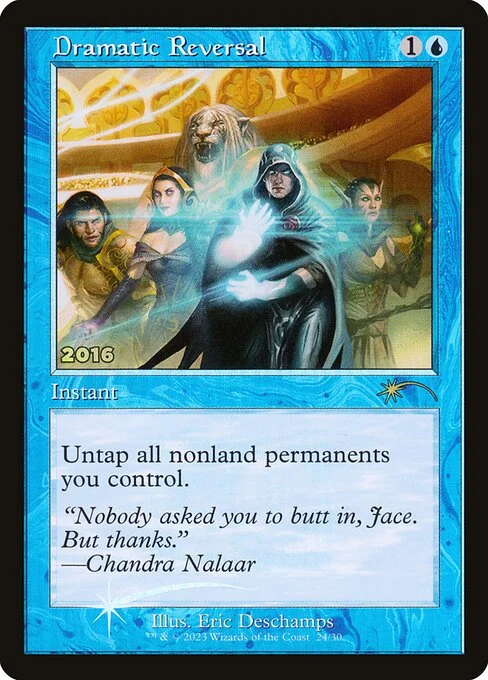 Dramatic Reversal, carta Magic di tipo Instant illustrata da Eric Deschamps