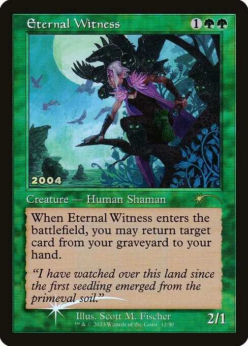 Eternal Witness, carta Magic di tipo Creature — Human Shaman illustrata da Scott M. Fischer