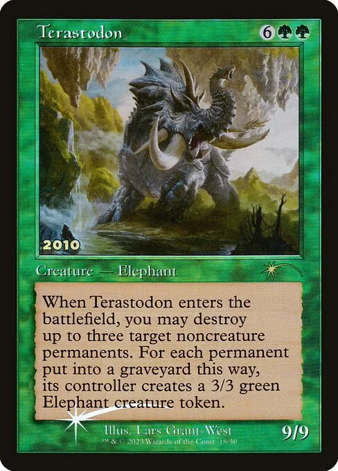 Terastodon, carta Magic di tipo Creature — Elephant illustrata da Lars Grant-West