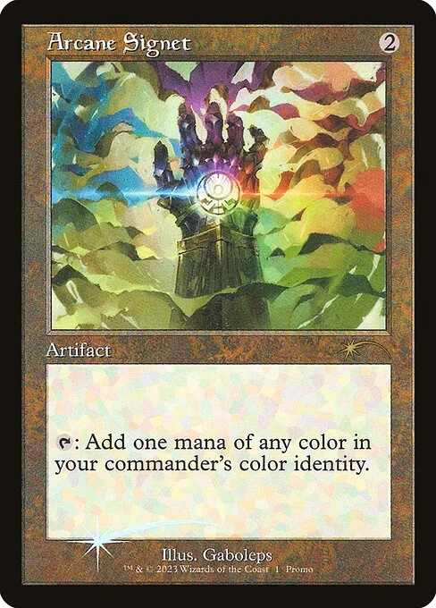Arcane Signet, carta Magic di tipo Artifact illustrata da Gaboleps