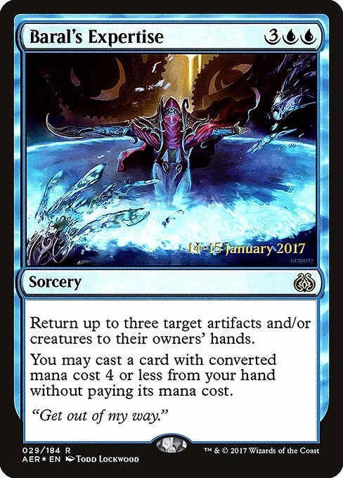 Baral's Expertise, carta Magic di tipo Sorcery illustrata da Todd Lockwood