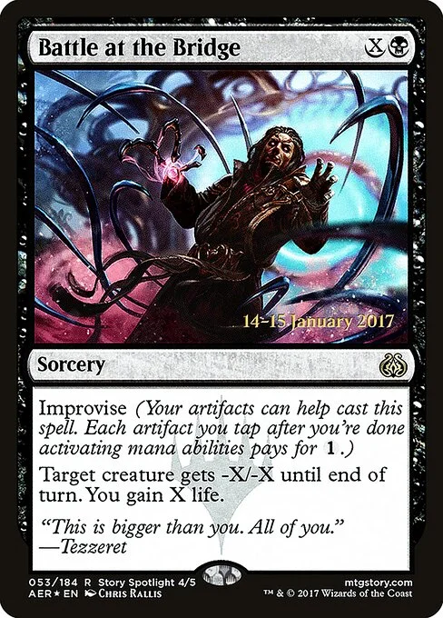 Battle at the Bridge, carta Magic di tipo Sorcery illustrata da Chris Rallis