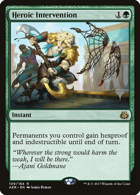 Heroic Intervention, carta Magic di tipo Instant illustrata da James Ryman