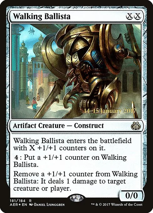 Walking Ballista, carta Magic di tipo Artifact Creature — Construct illustrata da Daniel Ljunggren