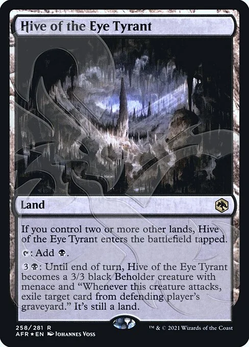 Hive of the Eye Tyrant, carta Magic di tipo Land illustrata da Johannes Voss