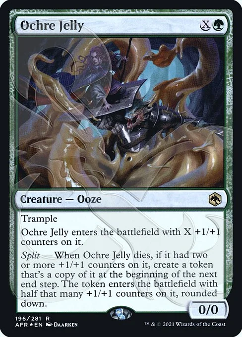 Ochre Jelly, carta Magic di tipo Creature — Ooze illustrata da Daarken