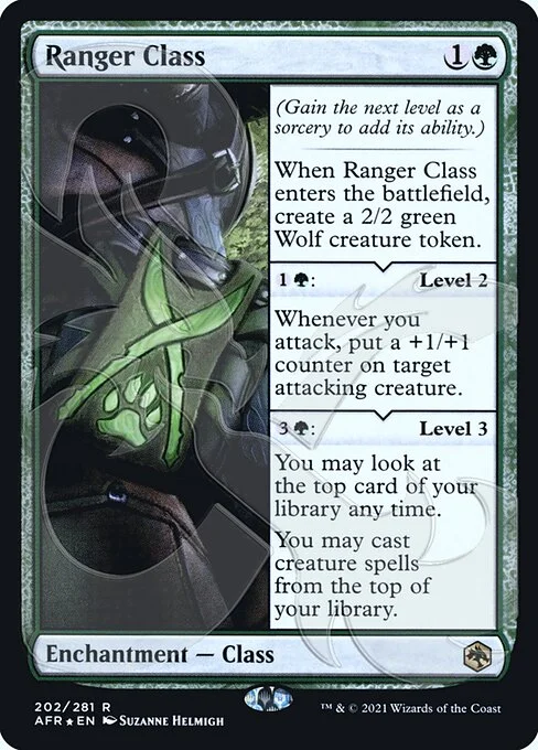 Ranger Class, carta Magic di tipo Enchantment — Class illustrata da Suzanne Helmigh