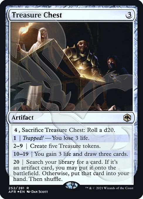 Treasure Chest, carta Magic di tipo Artifact illustrata da Dan Murayama Scott