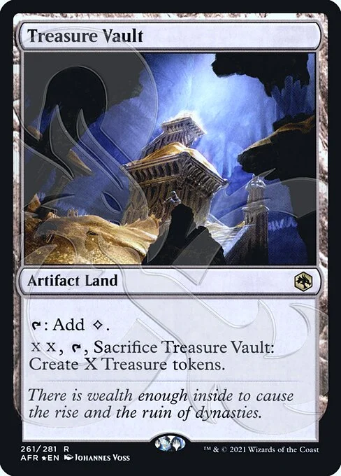 Treasure Vault, carta Magic di tipo Artifact Land illustrata da Johannes Voss