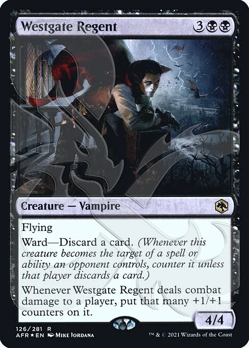 Westgate Regent, carta Magic di tipo Creature — Vampire illustrata da Mike Jordana