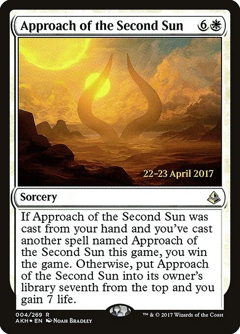 Approach of the Second Sun, carta Magic di tipo Sorcery illustrata da Noah Bradley