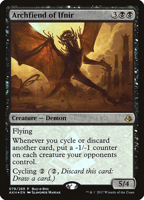 Archfiend of Ifnir, carta Magic di tipo Creature — Demon illustrata da Slawomir Maniak