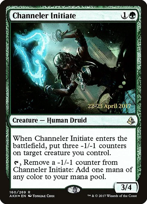 Channeler Initiate, carta Magic di tipo Creature — Human Druid illustrata da Yongjae Choi