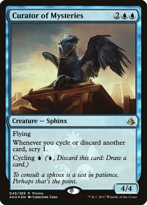 Curator of Mysteries, carta Magic di tipo Creature — Sphinx illustrata da Christine Choi