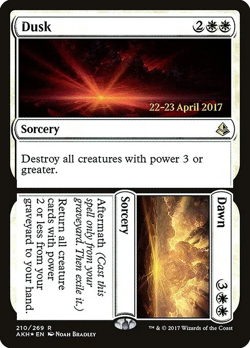 Dusk // Dawn, carta Magic di tipo Sorcery // Sorcery illustrata da Noah Bradley