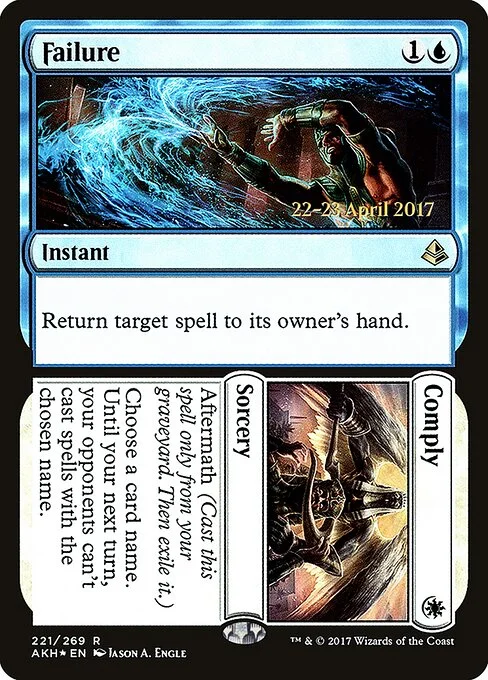 Failure // Comply, carta Magic di tipo Instant // Sorcery illustrata da Jason A. Engle