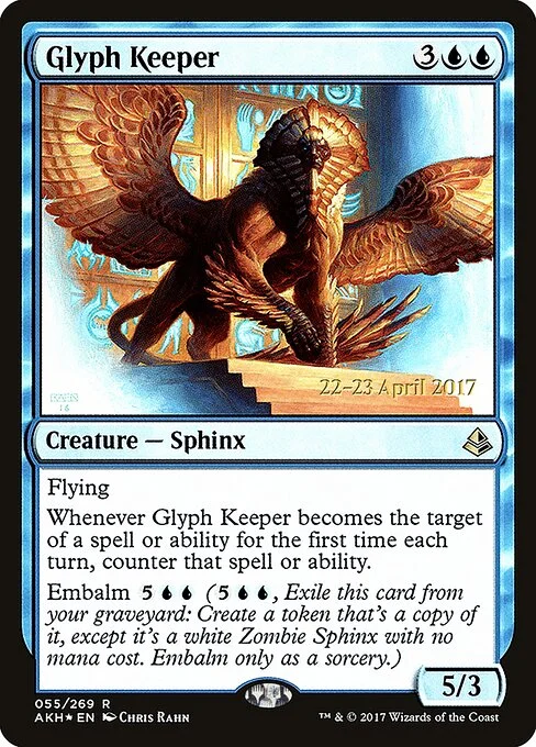 Glyph Keeper, carta Magic di tipo Creature — Sphinx illustrata da Chris Rahn