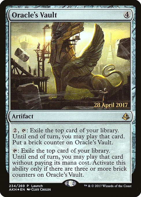Oracle's Vault, carta Magic di tipo Artifact illustrata da Cliff Childs