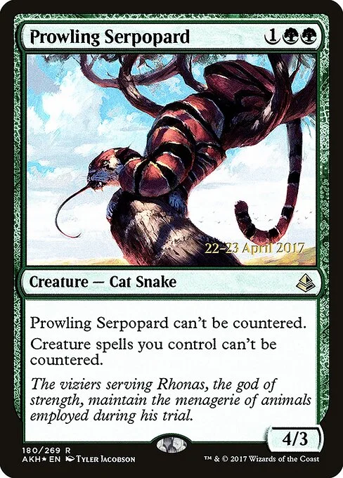 Prowling Serpopard, carta Magic di tipo Creature — Cat Snake illustrata da Tyler Jacobson