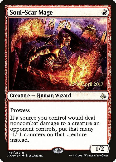 Soul-Scar Mage, carta Magic di tipo Creature — Human Wizard illustrata da Steve Argyle