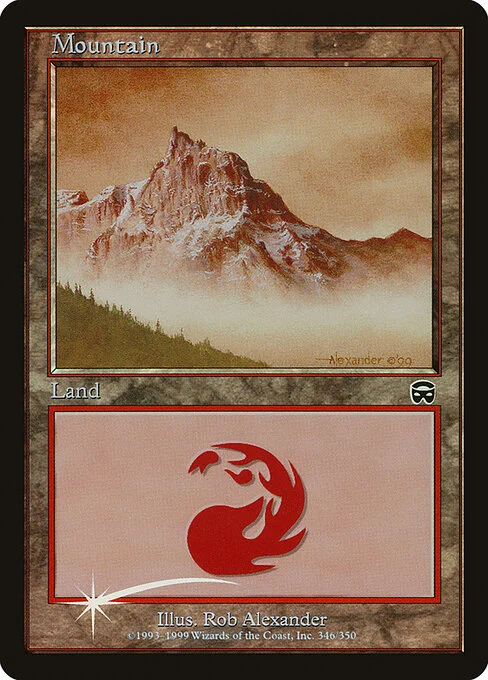 Mountain, carta Magic di tipo Basic Land — Mountain illustrata da Rob Alexander