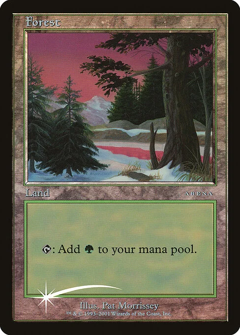 Forest, carta Magic di tipo Basic Land — Forest illustrata da Pat Lewis