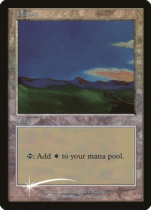 Plains, carta Magic di tipo Basic Land — Plains illustrata da Christopher Rush