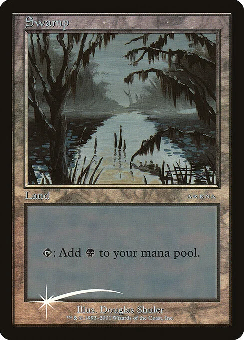 Swamp, carta Magic di tipo Basic Land — Swamp illustrata da Douglas Shuler