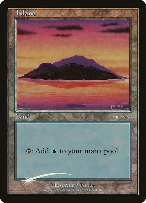 Island, carta Magic di tipo Basic Land — Island illustrata da Mark Poole