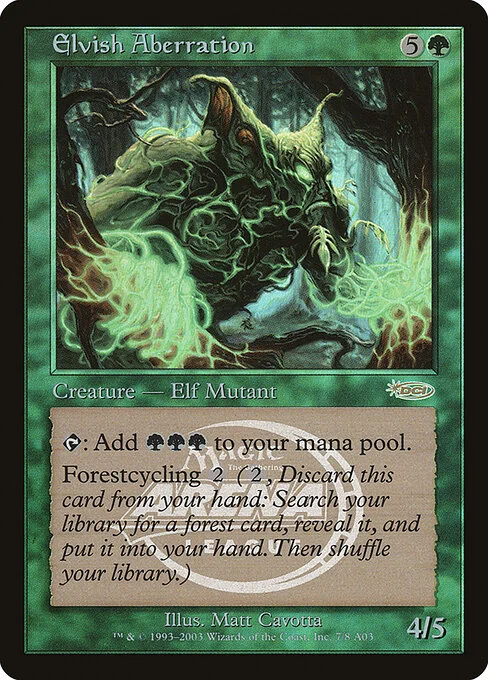 Elvish Aberration, carta Magic di tipo Creature — Elf Mutant illustrata da Matt Cavotta