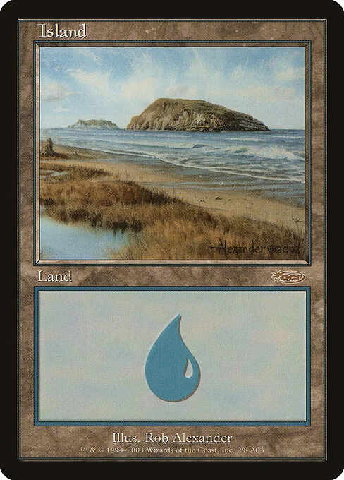 Island, carta Magic di tipo Basic Land — Island illustrata da Rob Alexander