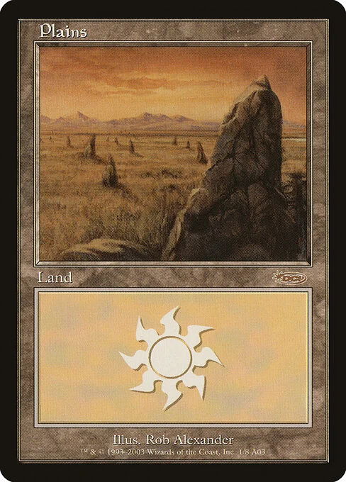 Plains, carta Magic di tipo Basic Land — Plains illustrata da Rob Alexander