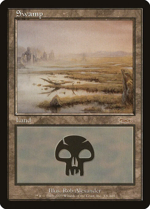 Swamp, carta Magic di tipo Basic Land — Swamp illustrata da Rob Alexander