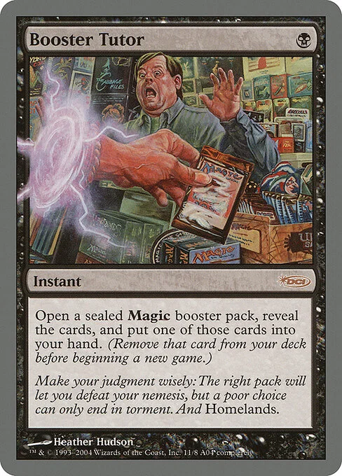 Booster Tutor, carta Magic di tipo Instant illustrata da Heather Hudson