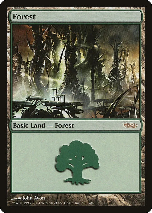 Forest, carta Magic di tipo Basic Land — Forest illustrata da John Avon