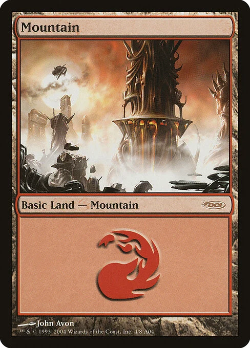 Mountain, carta Magic di tipo Basic Land — Mountain illustrata da John Avon