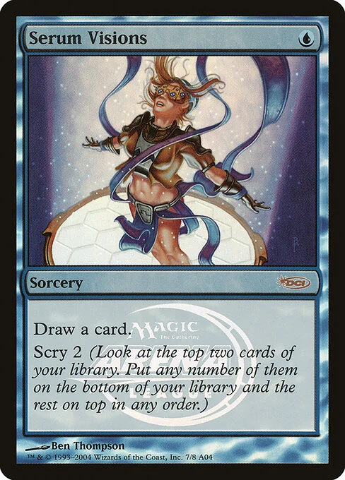 Serum Visions, carta Magic di tipo Sorcery illustrata da Ben Thompson