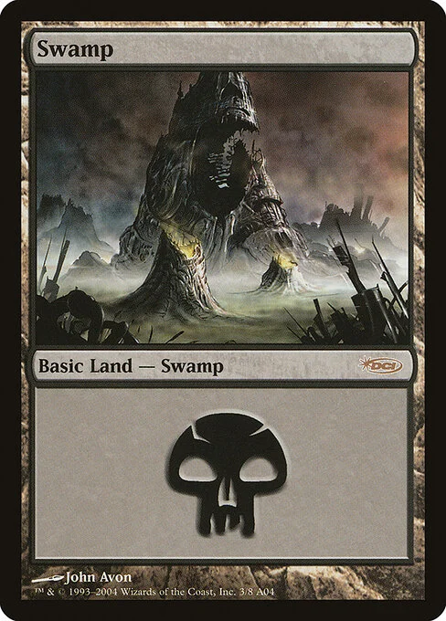 Swamp, carta Magic di tipo Basic Land — Swamp illustrata da John Avon
