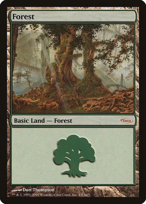Forest, carta Magic di tipo Basic Land — Forest illustrata da Don Thompson