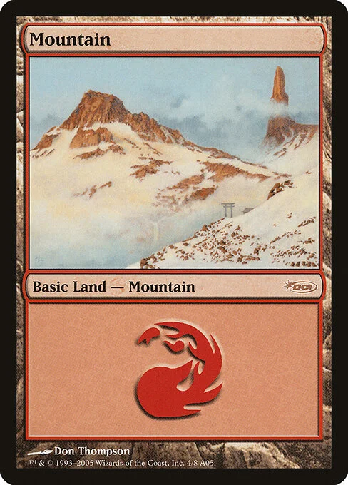 Mountain, carta Magic di tipo Basic Land — Mountain illustrata da Don Thompson
