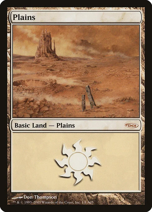 Plains, carta Magic di tipo Basic Land — Plains illustrata da Don Thompson