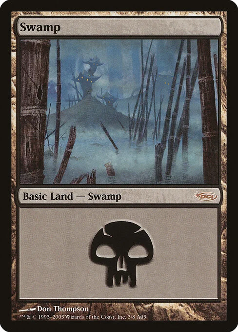 Swamp, carta Magic di tipo Basic Land — Swamp illustrata da Don Thompson