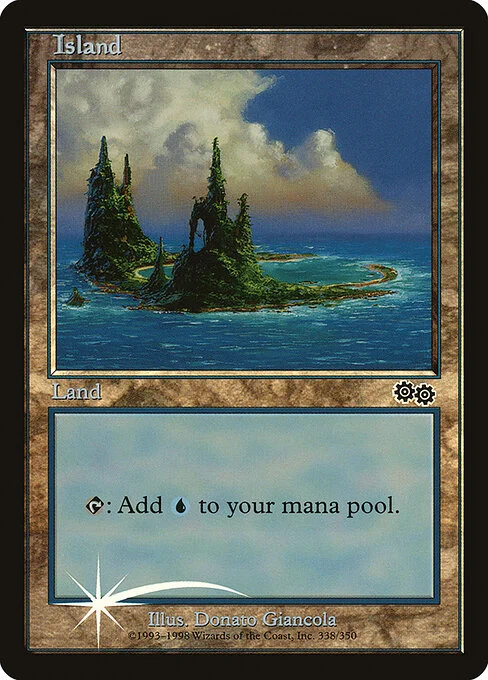 Island, carta Magic di tipo Basic Land — Island illustrata da Donato Giancola